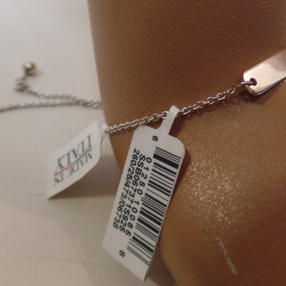 Giani Bernini  9.25 Sterling Silver Bar Bracelet Adjustable Sizing BNWT $90.00 - Picture 5 of 10
